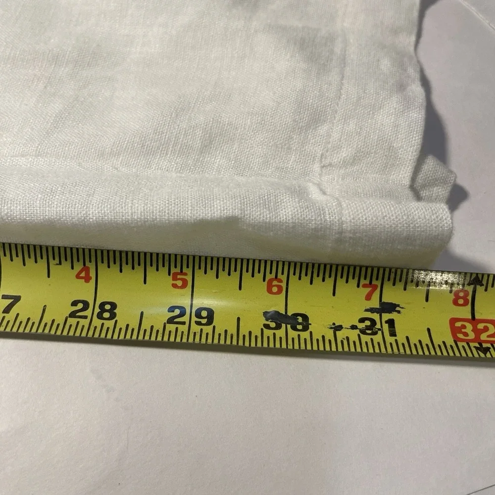 Visitor Linen Blend White Pants XXL Beach Coastal Vacation Resort